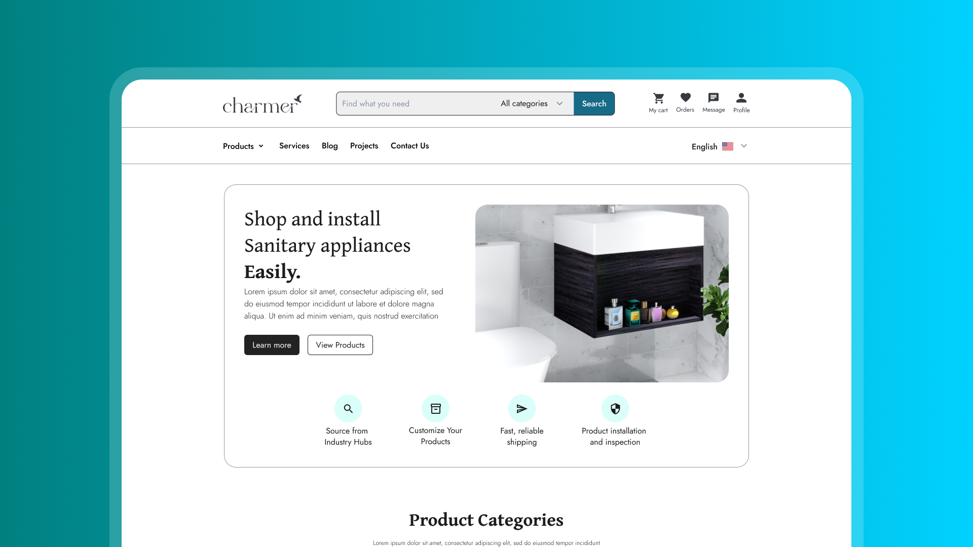 Ecommerce web UX / Charmer