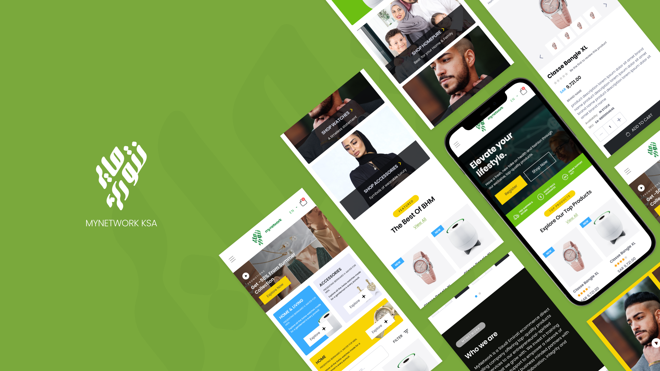 Ecommerce web UIUX / MyNetwork KSA
